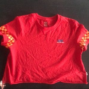 vans off the wall crop top